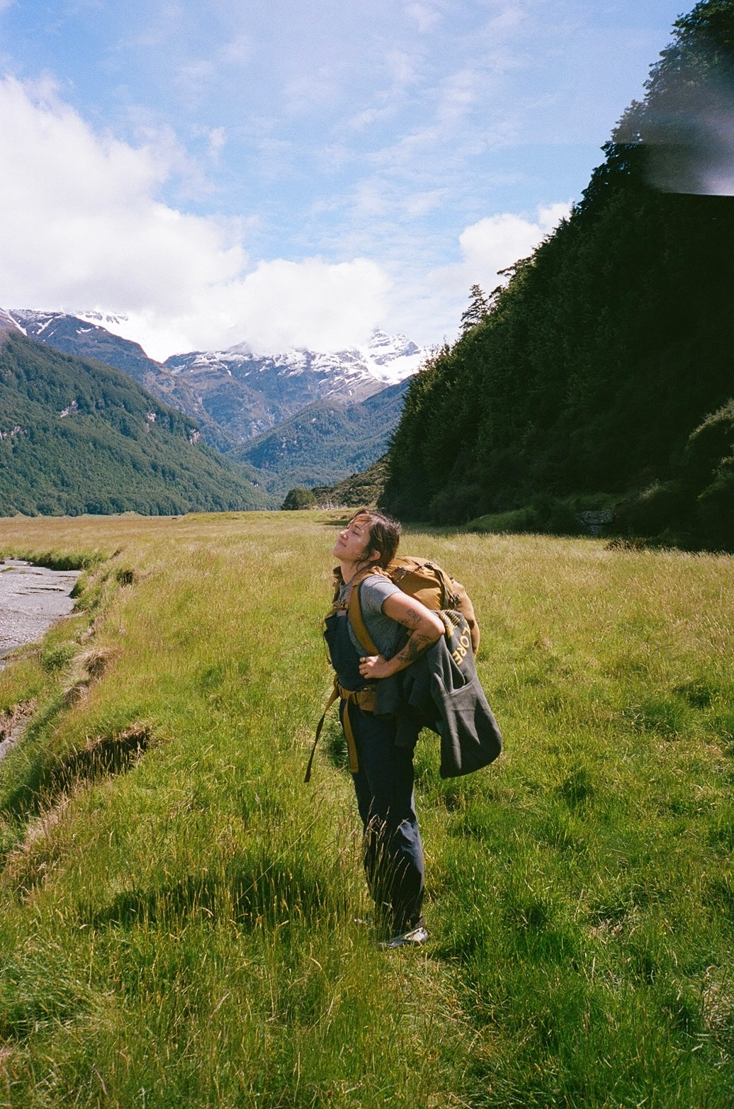 Tramping in New Zealand with Tiffany