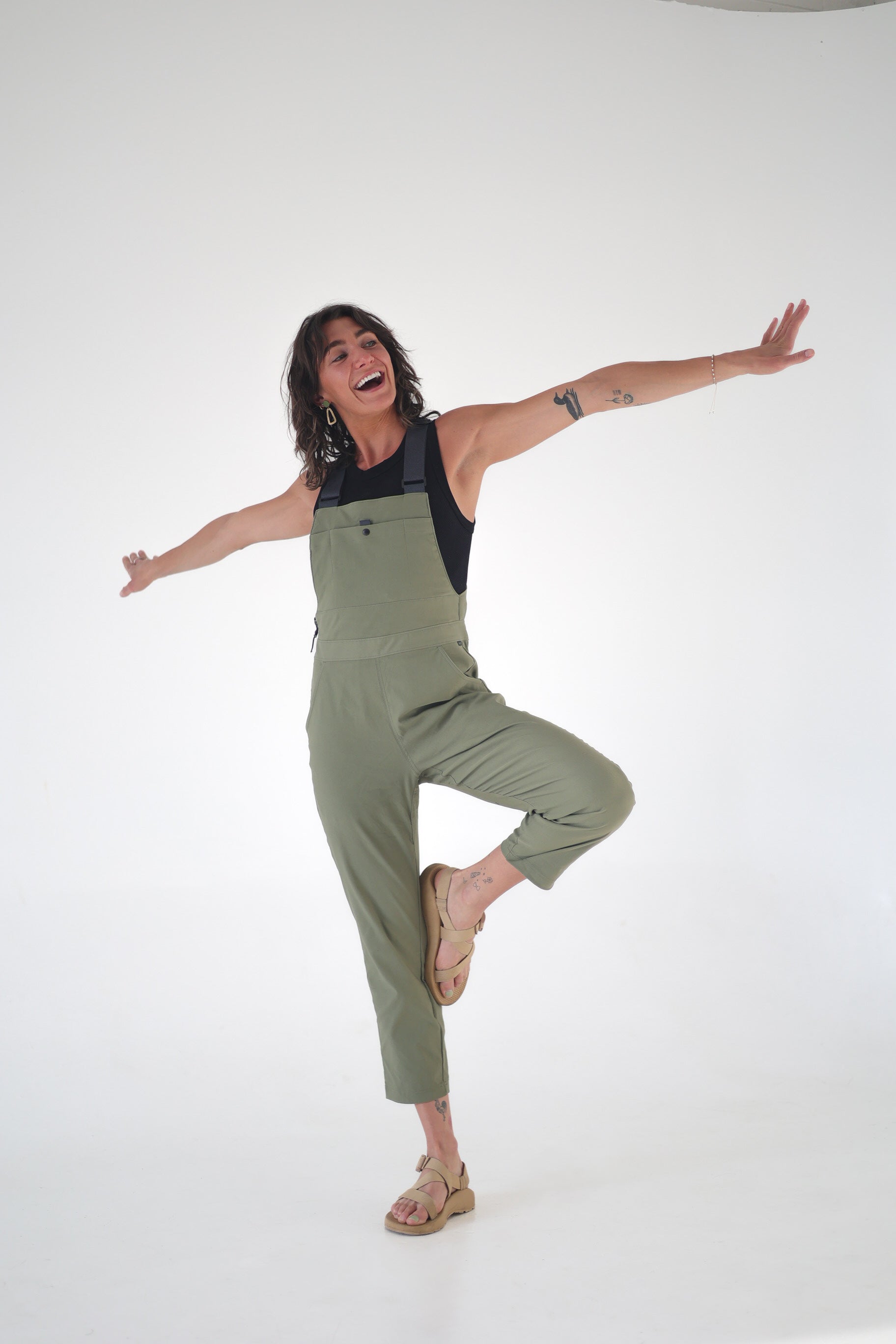 【THINGS THAT MATTER】 BACK OPEN OVERALLS The Lookout Overalls – allover apparel